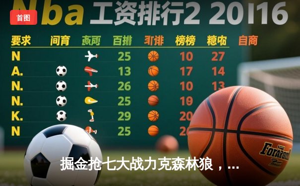 掘金抢七大战力克森林狼，约基奇40分三双率队连续两年挺进西决